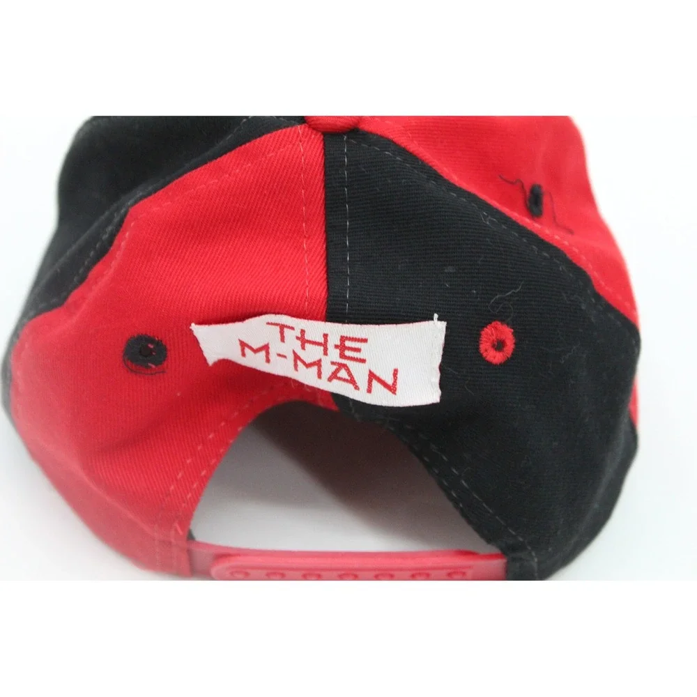 Vintage Disney Mickey & Co Red Black Snapback Hat Universal Industries Kids